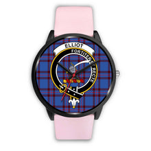 Load image into Gallery viewer, Elliot Modern Clans ,Silver Metal Link watch, leather steel watch, tartan watch, tartan watches, clan watch, scotland watch, merry christmas, cyber Monday, halloween, black Friday