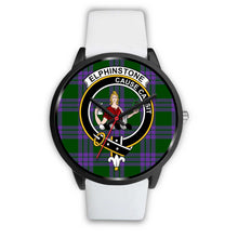 Load image into Gallery viewer, Elphinstone Clans ,Silver Metal Mesh watch, leather steel watch, tartan watch, tartan watches, clan watch, scotland watch, merry christmas, cyber Monday, halloween, black Friday