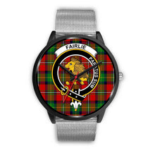 Load image into Gallery viewer, Fairlie Modern Clans ,Rose Gold Metal Link watch, leather steel watch, tartan watch, tartan watches, clan watch, scotland watch, merry christmas, cyber Monday, halloween, black Friday