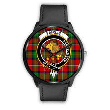 Load image into Gallery viewer, Fairlie Modern Clans ,Black Metal Mesh watch, leather steel watch, tartan watch, tartan watches, clan watch, scotland watch, merry christmas, cyber Monday, halloween, black Friday