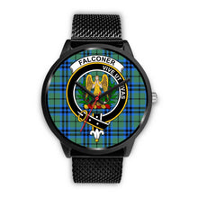 Load image into Gallery viewer, Falconer Clans ,Rose Gold Metal Mesh watch, leather steel watch, tartan watch, tartan watches, clan watch, scotland watch, merry christmas, cyber Monday, halloween, black Friday