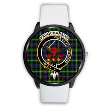Load image into Gallery viewer, Farquharson Modern Clans ,Silver Metal Mesh watch, leather steel watch, tartan watch, tartan watches, clan watch, scotland watch, merry christmas, cyber Monday, halloween, black Friday