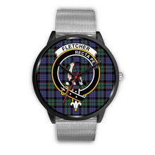 Load image into Gallery viewer, Fletcher Modern Clans ,Rose Gold Metal Mesh watch, leather steel watch, tartan watch, tartan watches, clan watch, scotland watch, merry christmas, cyber Monday, halloween, black Friday