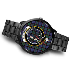 Load image into Gallery viewer, Fletcher Modern Clans ,Brown Leather watch, leather steel watch, tartan watch, tartan watches, clan watch, scotland watch, merry christmas, cyber Monday, halloween, black Friday