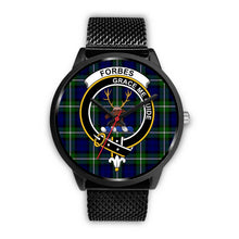 Load image into Gallery viewer, Forbes Modern Clans ,Rose Gold Metal Mesh watch, leather steel watch, tartan watch, tartan watches, clan watch, scotland watch, merry christmas, cyber Monday, halloween, black Friday