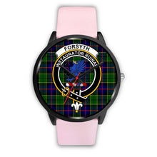 Load image into Gallery viewer, Forsyth Modern Clans ,Silver Metal Mesh watch, leather steel watch, tartan watch, tartan watches, clan watch, scotland watch, merry christmas, cyber Monday, halloween, black Friday