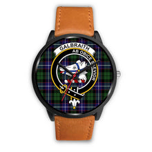 Load image into Gallery viewer, Galbraith Modern Clans ,Pink Leather watch, leather steel watch, tartan watch, tartan watches, clan watch, scotland watch, merry christmas, cyber Monday, halloween, black Friday