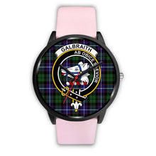 Load image into Gallery viewer, Galbraith Modern Clans ,Silver Metal Link watch, leather steel watch, tartan watch, tartan watches, clan watch, scotland watch, merry christmas, cyber Monday, halloween, black Friday