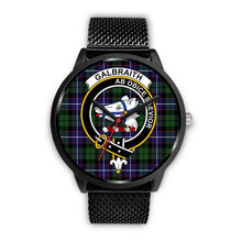 Load image into Gallery viewer, Galbraith Modern Clans ,Rose Gold Metal Mesh watch, leather steel watch, tartan watch, tartan watches, clan watch, scotland watch, merry christmas, cyber Monday, halloween, black Friday
