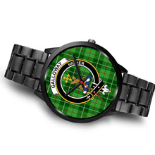 Load image into Gallery viewer, Galloway District Clans ,Brown Leather watch, leather steel watch, tartan watch, tartan watches, clan watch, scotland watch, merry christmas, cyber Monday, halloween, black Friday