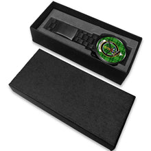 Load image into Gallery viewer, Galloway District Clans ,White Leather watch, leather steel watch, tartan watch, tartan watches, clan watch, scotland watch, merry christmas, cyber Monday, halloween, black Friday