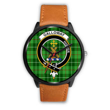 Load image into Gallery viewer, Galloway District Clans ,Pink Leather watch, leather steel watch, tartan watch, tartan watches, clan watch, scotland watch, merry christmas, cyber Monday, halloween, black Friday