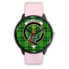 Load image into Gallery viewer, Galloway District Clans ,Silver Metal Link watch, leather steel watch, tartan watch, tartan watches, clan watch, scotland watch, merry christmas, cyber Monday, halloween, black Friday