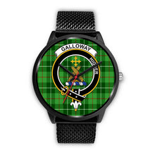 Load image into Gallery viewer, Galloway District Clans ,Rose Gold Metal Mesh watch, leather steel watch, tartan watch, tartan watches, clan watch, scotland watch, merry christmas, cyber Monday, halloween, black Friday