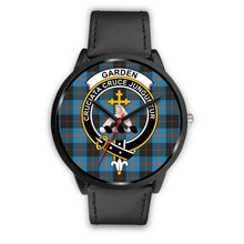 Load image into Gallery viewer, Garden Clans ,Black Metal Mesh watch, leather steel watch, tartan watch, tartan watches, clan watch, scotland watch, merry christmas, cyber Monday, halloween, black Friday