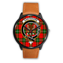 Load image into Gallery viewer, Gartshore Clans ,White Leather watch, leather steel watch, tartan watch, tartan watches, clan watch, scotland watch, merry christmas, cyber Monday, halloween, black Friday