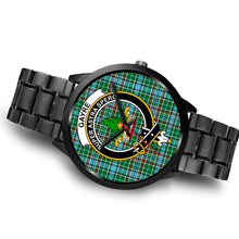 Load image into Gallery viewer, Gayre Clans ,Brown Leather watch, leather steel watch, tartan watch, tartan watches, clan watch, scotland watch, merry christmas, cyber Monday, halloween, black Friday