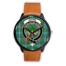 Load image into Gallery viewer, Gayre Clans ,Pink Leather watch, leather steel watch, tartan watch, tartan watches, clan watch, scotland watch, merry christmas, cyber Monday, halloween, black Friday