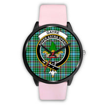Load image into Gallery viewer, Gayre Clans ,Silver Metal Link watch, leather steel watch, tartan watch, tartan watches, clan watch, scotland watch, merry christmas, cyber Monday, halloween, black Friday