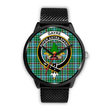 Load image into Gallery viewer, Gayre Clans ,Rose Gold Metal Mesh watch, leather steel watch, tartan watch, tartan watches, clan watch, scotland watch, merry christmas, cyber Monday, halloween, black Friday
