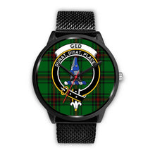 Load image into Gallery viewer, Ged Clans ,Rose Gold Metal Mesh watch, leather steel watch, tartan watch, tartan watches, clan watch, scotland watch, merry christmas, cyber Monday, halloween, black Friday