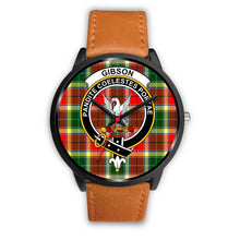 Load image into Gallery viewer, Gibbs Clans ,Pink Leather watch, leather steel watch, tartan watch, tartan watches, clan watch, scotland watch, merry christmas, cyber Monday, halloween, black Friday