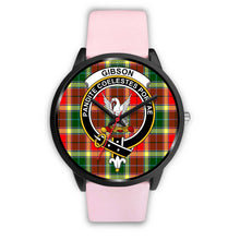 Load image into Gallery viewer, Gibbs Clans ,Silver Metal Link watch, leather steel watch, tartan watch, tartan watches, clan watch, scotland watch, merry christmas, cyber Monday, halloween, black Friday