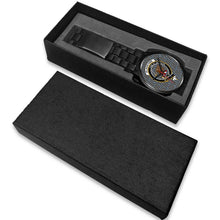 Load image into Gallery viewer, Gladstone Clans ,White Leather watch, leather steel watch, tartan watch, tartan watches, clan watch, scotland watch, merry christmas, cyber Monday, halloween, black Friday