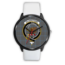 Load image into Gallery viewer, Gladstone Clans ,Silver Metal Mesh watch, leather steel watch, tartan watch, tartan watches, clan watch, scotland watch, merry christmas, cyber Monday, halloween, black Friday