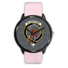 Load image into Gallery viewer, Gladstone Clans ,Silver Metal Link watch, leather steel watch, tartan watch, tartan watches, clan watch, scotland watch, merry christmas, cyber Monday, halloween, black Friday