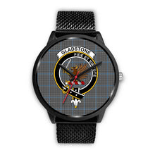 Load image into Gallery viewer, Gladstone Clans ,Rose Gold Metal Mesh watch, leather steel watch, tartan watch, tartan watches, clan watch, scotland watch, merry christmas, cyber Monday, halloween, black Friday