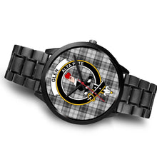 Load image into Gallery viewer, Glen Clans ,Brown Leather watch, leather steel watch, tartan watch, tartan watches, clan watch, scotland watch, merry christmas, cyber Monday, halloween, black Friday
