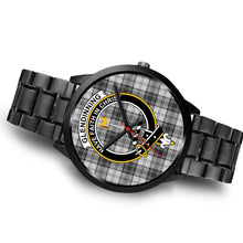 Load image into Gallery viewer, Glendinning Clans ,Brown Leather watch, leather steel watch, tartan watch, tartan watches, clan watch, scotland watch, merry christmas, cyber Monday, halloween, black Friday