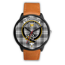 Load image into Gallery viewer, Glendinning Clans ,Pink Leather watch, leather steel watch, tartan watch, tartan watches, clan watch, scotland watch, merry christmas, cyber Monday, halloween, black Friday