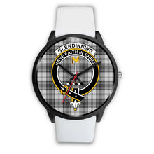 Load image into Gallery viewer, Glendinning Clans ,Silver Metal Mesh watch, leather steel watch, tartan watch, tartan watches, clan watch, scotland watch, merry christmas, cyber Monday, halloween, black Friday