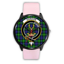 Load image into Gallery viewer, Gordon Modern Clans ,Silver Metal Link watch, leather steel watch, tartan watch, tartan watches, clan watch, scotland watch, merry christmas, cyber Monday, halloween, black Friday