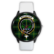 Load image into Gallery viewer, MacArthur Modern Clans ,Silver Metal Mesh watch, leather steel watch, tartan watch, tartan watches, clan watch, scotland watch, merry christmas, cyber Monday, halloween, black Friday