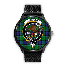 Load image into Gallery viewer, Graham of Menteith Modern Clans ,Rose Gold Metal Mesh watch, leather steel watch, tartan watch, tartan watches, clan watch, scotland watch, merry christmas, cyber Monday, halloween, black Friday