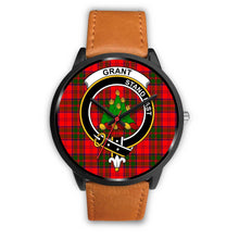 Load image into Gallery viewer, Grant Modern Clans ,Pink Leather watch, leather steel watch, tartan watch, tartan watches, clan watch, scotland watch, merry christmas, cyber Monday, halloween, black Friday