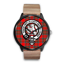 Load image into Gallery viewer, MacBean Modern Clans ,Brown Leather watch, leather steel watch, tartan watch, tartan watches, clan watch, scotland watch, merry christmas, cyber Monday, halloween, black Friday