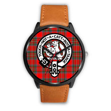 Load image into Gallery viewer, MacBean Modern Clans ,Pink Leather watch, leather steel watch, tartan watch, tartan watches, clan watch, scotland watch, merry christmas, cyber Monday, halloween, black Friday