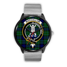 Load image into Gallery viewer, MacCallum Modern Clans ,Rose Gold Metal Link watch, leather steel watch, tartan watch, tartan watches, clan watch, scotland watch, merry christmas, cyber Monday, halloween, black Friday