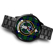Load image into Gallery viewer, MacCallum Modern Clans ,Brown Leather watch, leather steel watch, tartan watch, tartan watches, clan watch, scotland watch, merry christmas, cyber Monday, halloween, black Friday