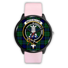 Load image into Gallery viewer, MacCallum Modern Clans ,Silver Metal Link watch, leather steel watch, tartan watch, tartan watches, clan watch, scotland watch, merry christmas, cyber Monday, halloween, black Friday