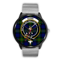 Load image into Gallery viewer, Gunn Modern Clans ,Rose Gold Metal Link watch, leather steel watch, tartan watch, tartan watches, clan watch, scotland watch, merry christmas, cyber Monday, halloween, black Friday