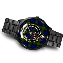 Load image into Gallery viewer, Gunn Modern Clans ,Brown Leather watch, leather steel watch, tartan watch, tartan watches, clan watch, scotland watch, merry christmas, cyber Monday, halloween, black Friday