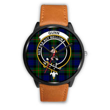 Load image into Gallery viewer, Gunn Modern Clans ,Pink Leather watch, leather steel watch, tartan watch, tartan watches, clan watch, scotland watch, merry christmas, cyber Monday, halloween, black Friday