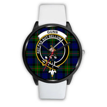 Load image into Gallery viewer, Gunn Modern Clans ,Silver Metal Mesh watch, leather steel watch, tartan watch, tartan watches, clan watch, scotland watch, merry christmas, cyber Monday, halloween, black Friday