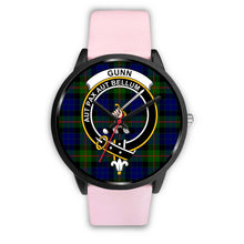 Load image into Gallery viewer, Gunn Modern Clans ,Silver Metal Link watch, leather steel watch, tartan watch, tartan watches, clan watch, scotland watch, merry christmas, cyber Monday, halloween, black Friday