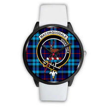 Load image into Gallery viewer, MacCorquodale Clans ,Silver Metal Mesh watch, leather steel watch, tartan watch, tartan watches, clan watch, scotland watch, merry christmas, cyber Monday, halloween, black Friday